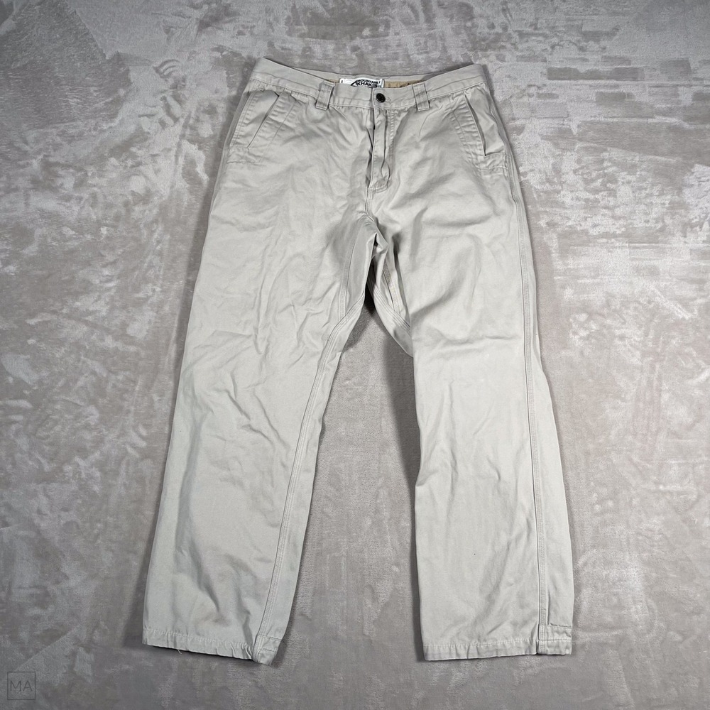 Mountain Khakis Mens Pants Relaxed Fit Chino Casual Neutral Outdoors 34x32 Beige